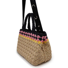 将图像加载到图库查看器中，PRADA Canapa 2WAYHandbag Beige/Black1BG889 Raffia
