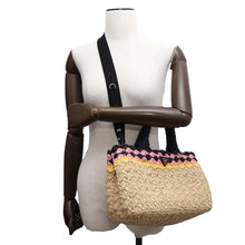 将图像加载到图库查看器中，PRADA Canapa 2WAYHandbag Beige/Black1BG889 Raffia
