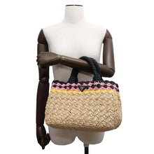 将图像加载到图库查看器中，PRADA Canapa 2WAYHandbag Beige/Black1BG889 Raffia
