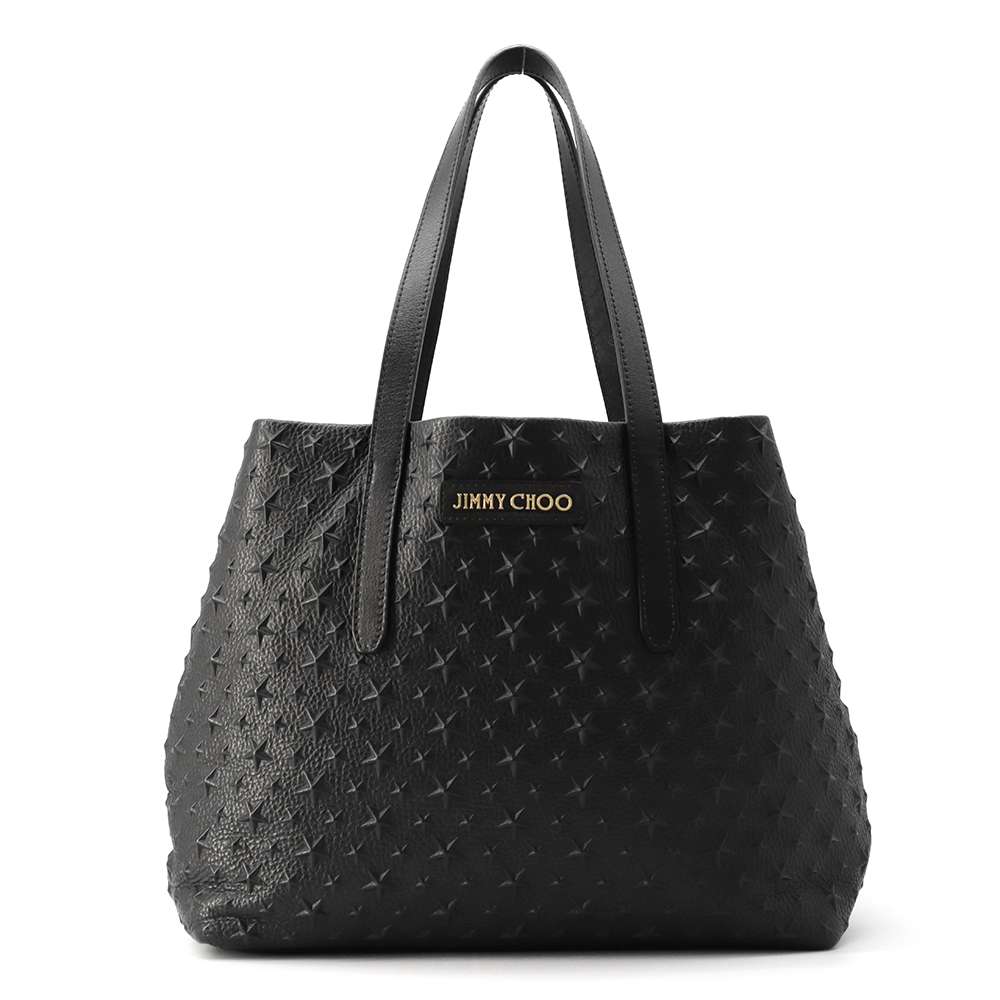 JIMMY CHOO Sophia Star Embossed BlackSOFIAMEMG Leather Size M