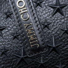 将图像加载到图库查看器中，JIMMY CHOO Sophia Star Embossed BlackSOFIAMEMG Leather Size M
