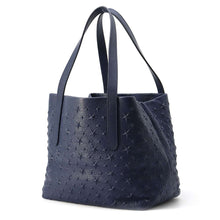 将图像加载到图库查看器中，JIMMY CHOO Sophia Star Embossed Navy Leather Size S
