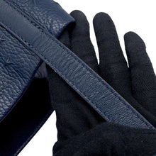 将图像加载到图库查看器中，JIMMY CHOO Sophia Star Embossed Navy Leather Size S
