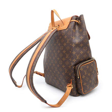 将图像加载到图库查看器中，LOUIS VUITTON Trio・Backpack BrownM44658 Monogram Leather
