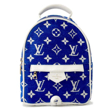 Load image into Gallery viewer, LOUIS VUITTON LV Match Palm Springs Backpack MINI Blue/WhiteM46207 Monogram・Jacquard Velvet Size Mini
