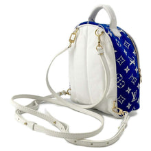 Load image into Gallery viewer, LOUIS VUITTON LV Match Palm Springs Backpack MINI Blue/WhiteM46207 Monogram・Jacquard Velvet Size Mini
