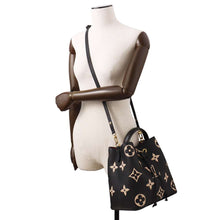 Load image into Gallery viewer, LOUIS VUITTON Neonoe Noir/BeigeM45497 Bicolor Monogram Empreinte Leather Size MM
