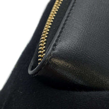 将图像加载到图库查看器中，GUCCI Interlocking G Zip Around Long Cloth Black598543 Leather
