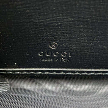 将图像加载到图库查看器中，GUCCI Interlocking G Zip Around Long Cloth Black598543 Leather
