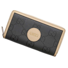 将图像加载到图库查看器中，GUCCI Off the Grid Zip Around Wallet Gray625576 Nylon/Leather
