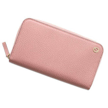 将图像加载到图库查看器中，GUCCI Interlocking G Zip Around Long Cloth Pink449347 Leather
