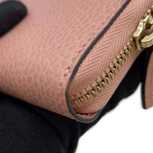 Load image into Gallery viewer, GUCCI Interlocking G Zip Around Long Cloth Pink449347 Leather
