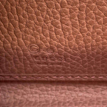 将图像加载到图库查看器中，GUCCI Interlocking G Zip Around Long Cloth Pink449347 Leather
