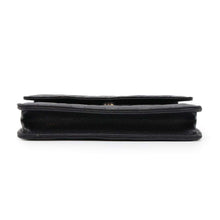 将图像加载到图库查看器中，CHANEL Matelasse Chain wallet BlackAP3745 Caviar Leather
