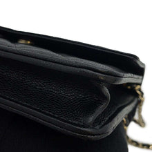 Load image into Gallery viewer, CHANEL Matelasse Chain wallet BlackAP3745 Caviar Leather
