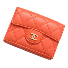 将图像加载到图库查看器中，CHANEL Classic Small flap wallet OrangeAP0230 Lambskin
