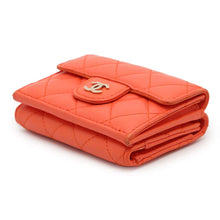 将图像加载到图库查看器中，CHANEL Classic Small flap wallet OrangeAP0230 Lambskin
