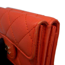 Load image into Gallery viewer, CHANEL Classic Small flap wallet OrangeAP0230 Lambskin
