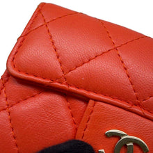 Load image into Gallery viewer, CHANEL Classic Small flap wallet OrangeAP0230 Lambskin
