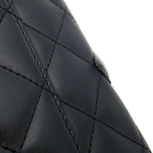 将图像加载到图库查看器中，CHANEL Cambon Line Zip Around Long Cloth BlackA48660 Lambskin
