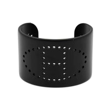 将图像加载到图库查看器中，HERMES Evelyn Cuff Bangle Size T2 Black SunsetAluminium
