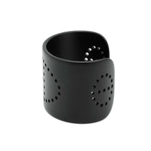 将图像加载到图库查看器中，HERMES Evelyn Cuff Bangle Size T2 Black SunsetAluminium
