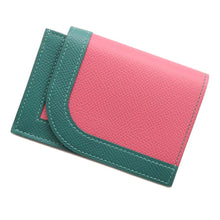 Load image into Gallery viewer, HERMES Camail Mini Coin purse Rose Azalee/Lime/Malachite Epsom
