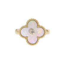 Load image into Gallery viewer, Van Cleef &amp; Arpels Vintage Alhambra Ring Size 49/#9VCARA41100 18K Yellow Gold
