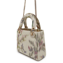 Load image into Gallery viewer, Dior Lady Dior 2WAYHandbag Ivory/Multicolor Satin Rhinestone Size Mini
