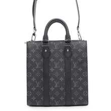 将图像加载到图库查看器中，LOUIS VUITTON Sac Plat NoirM46456 Monogram Eclipse
