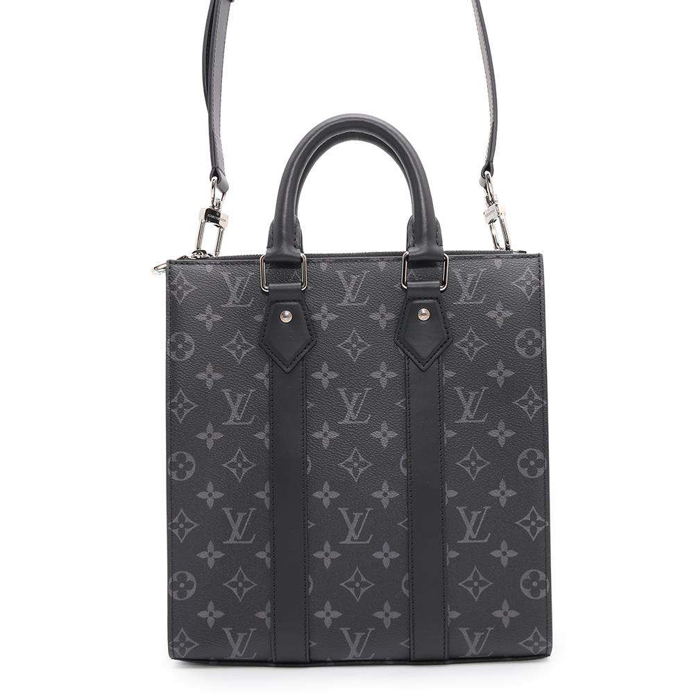 LOUIS VUITTON Sac Plat NoirM46456 Monogram Eclipse