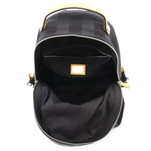 Load image into Gallery viewer, FENDI Pecan Backpack Black/Yellow7VZ053 Nylon Leather
