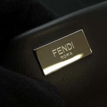 Load image into Gallery viewer, FENDI Pecan Backpack Black/Yellow7VZ053 Nylon Leather
