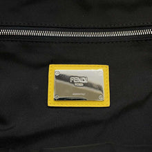 Load image into Gallery viewer, FENDI Pecan Backpack Black/Yellow7VZ053 Nylon Leather
