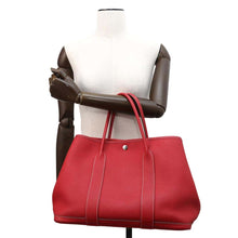 Load image into Gallery viewer, HERMES Garden Party Rouge Casaque Negonda Leather Size PM
