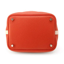 将图像加载到图库查看器中，HERMES Picotin Lock Touch Rouge Tomate/Rose Eglantine Taurillon Clemence Swift Leather Size PM
