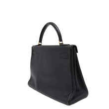 Load image into Gallery viewer, HERMES Kelly Retourne Black Ardennes Leather Size 32
