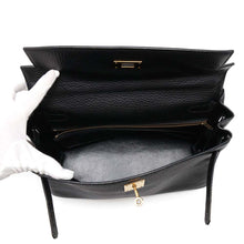 Load image into Gallery viewer, HERMES Kelly Retourne Black Ardennes Leather Size 32
