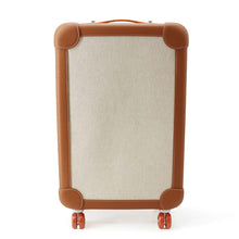 将图像加载到图库查看器中，HERMES Rolling Mobility Suitcase Ecru/Beige/Fauve/Orange Toile H・Plume Taurillon・Legat
