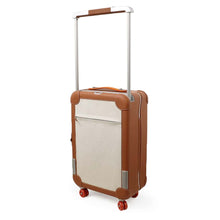 Load image into Gallery viewer, HERMES Rolling Mobility Suitcase Ecru/Beige/Fauve/Orange Toile H・Plume Taurillon・Legat
