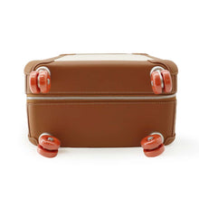 Load image into Gallery viewer, HERMES Rolling Mobility Suitcase Ecru/Beige/Fauve/Orange Toile H・Plume Taurillon・Legat
