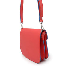 将图像加载到图库查看器中，MCM Shoulder Bag Red/Blue Leather
