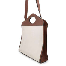 Load image into Gallery viewer, BURBERRY Pocket bag 2wayHandbag Beige/Brown8039362 Canvas Calf Leather Size Medium
