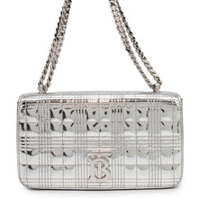 将图像加载到图库查看器中，BURBERRY TBChainShoulder Bag Silver Leather
