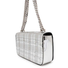 将图像加载到图库查看器中，BURBERRY TBChainShoulder Bag Silver Leather
