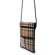 将图像加载到图库查看器中，BURBERRY Nova Check Shoulder Phone Case Beige/Black8026664 Nylon
