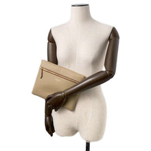 Load image into Gallery viewer, BURBERRY Handle pouch Beige8020899 Leather
