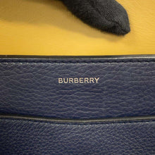 Load image into Gallery viewer, BURBERRY Belt 2WAY Tote Bag Navy/White8014099 Leather
