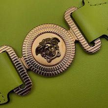 Load image into Gallery viewer, Gianni Versace Medusa Clutch Bag LimeYellowDP87631 Leather
