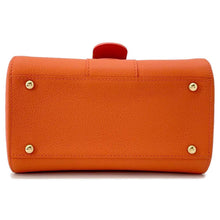 将图像加载到图库查看器中，Delvaux Brillon mini Orange Leather
